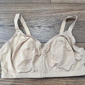 Aerie SMOOTHEZ Microfiber Triangle Bralette - Nude XL